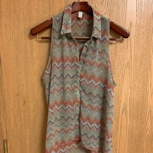 Button Up Sleeveless
